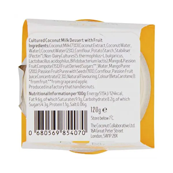 Dairy Free Coconut Mango Passion Yogurt 3