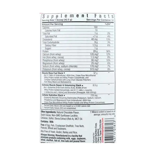 Extreme Edge Post Workout Chocolate 4
