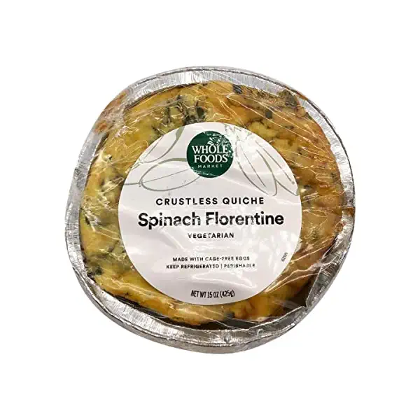 WFM Spinach Florentine Crustless Quiche, 15 OZ 3