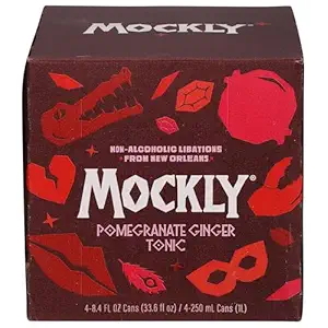 Non-Alcoholic Pomegranate Ginger Tonic 4pk Cans, 8.4 FZ