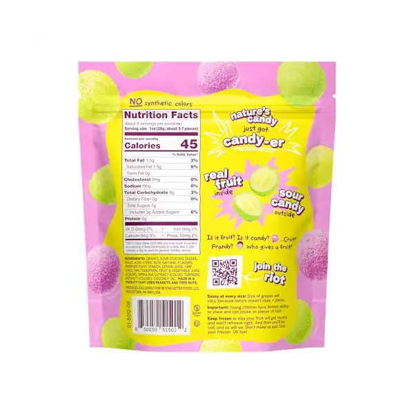 Sour Candy Mixed Grapes, 8 OZ 2