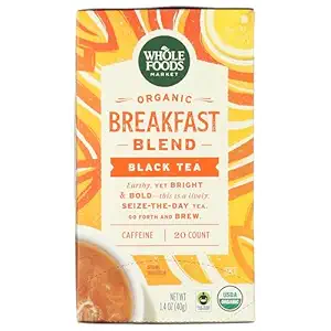 Organic Breakfast Blend Black Tea, 20 CT