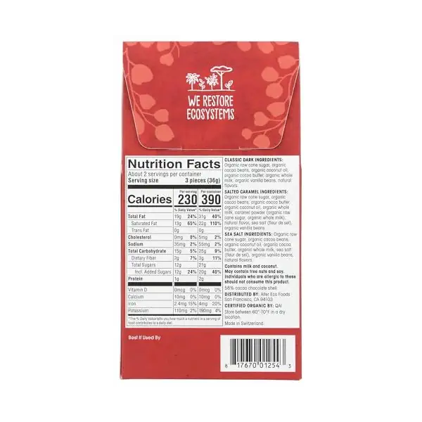 Organic Assorted Dark Chocolate Truffles, 2.1 OZ 2