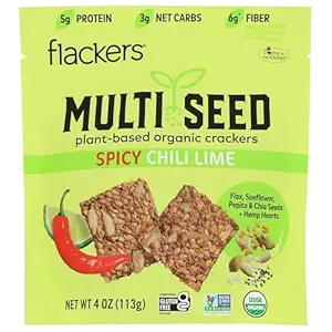 Organic Spicy Chili Lime Multi-Seed Crackers, 4 OZ