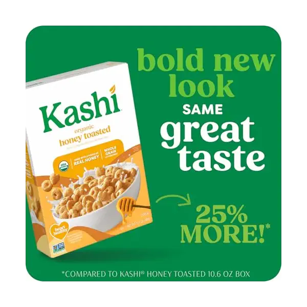 Organic Shapes And Flakes Honey Toasted Cereal, 13.6 OZ 2