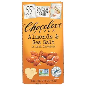 Sea Salt & Almond Dark Chocolate Bar, 3.2 OZ