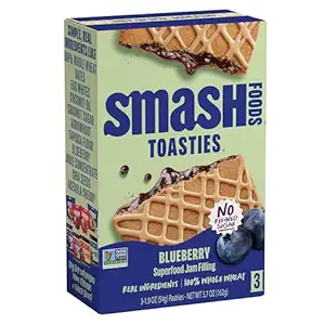 Smash Foods Blueberry Smash Toasties 3 Count, 5.7 OZ
