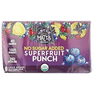 Organic Superfruit Punch No Sugar Added Juice 8pk, 54 FZ
