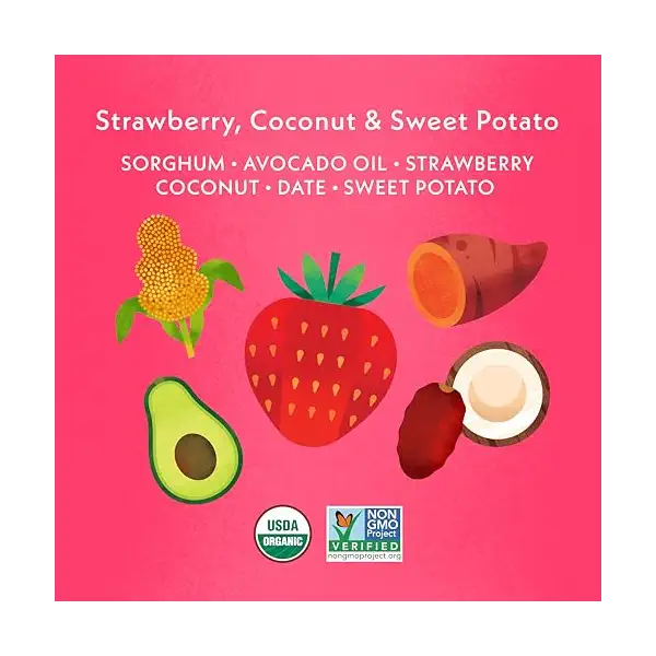 Organic Strawberry Sweet Potato Coconut Fruit Veggie Puffs, 1.5 OZ 2