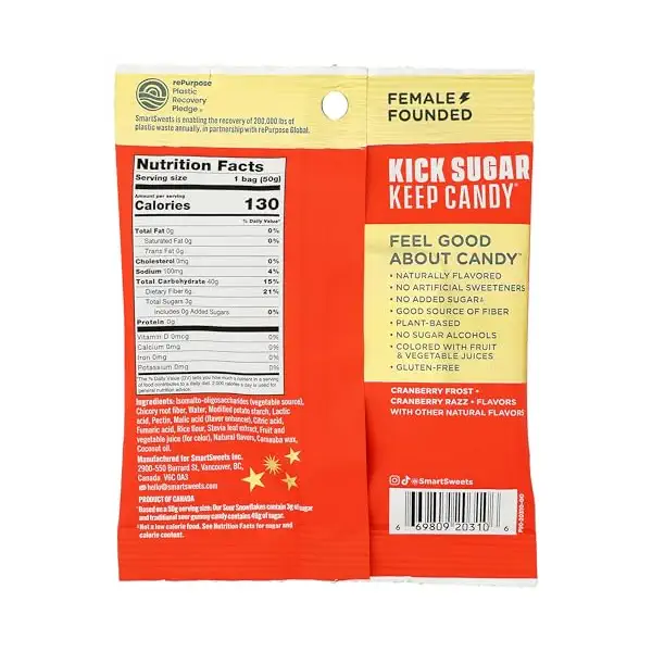 Sour Snowflakes Gummy Candy, 1.8 OZ 2