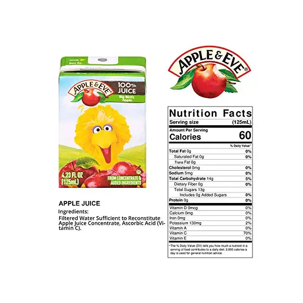 Big Bird's Apple Juice 8 Pack, 4.23 FZ 3
