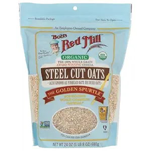 Organic Steel Cut Oats, 24 OZ
