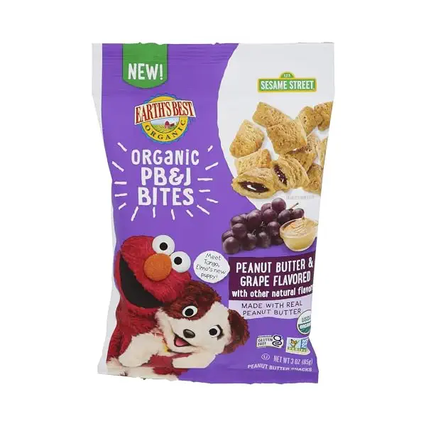 Organic Grape PB&J Bites, 3 OZ 1