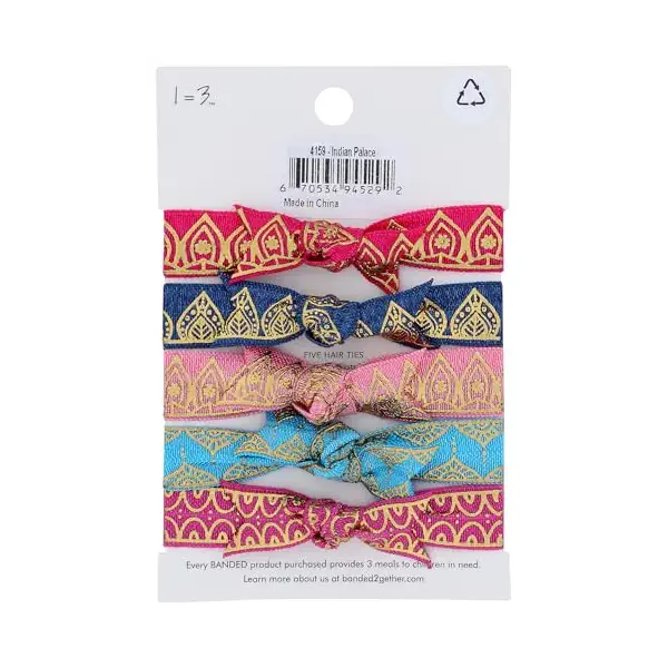 Hair Ties Classic Gold Foil 2