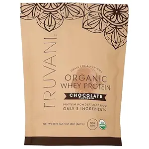 Organic Chocolate Whey Protein, 21 OZ