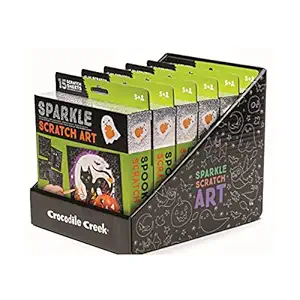 Halloween Sparkle Scratch Art 6 Piece, 1 EA