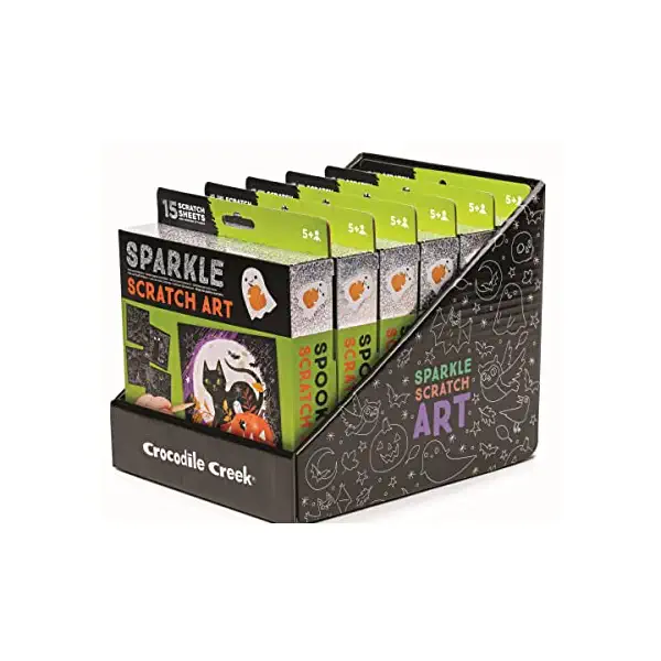 Halloween Sparkle Scratch Art 6 Piece, 1 EA 1
