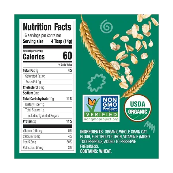 Organic Whole Grain Oatmeal Cereal, 8 OZ 7