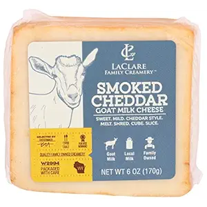 Smoked Cheddar Goat Milk Cheese, 6 OZ
