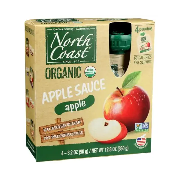 Organic Applesauce Pouches, 12.8 OZ 2