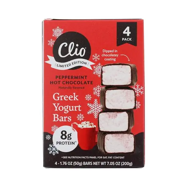 Peppermint Hot Chocolate Greek Yogurt Bar 4ct, 7.1 OZ 1
