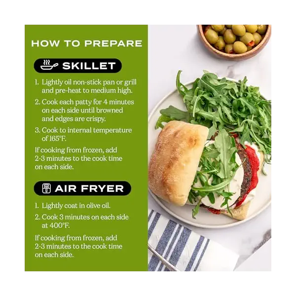 Italian Herb Veggie Burger, 8 OZ 2