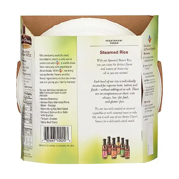 Sprouted Brown Rice, 6.3 OZ 2