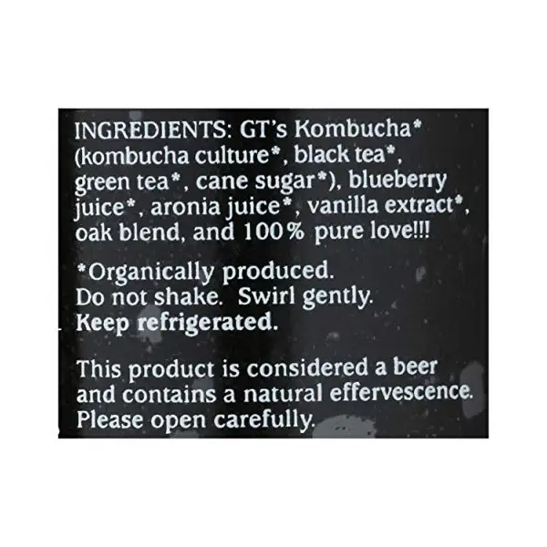 Organic New World Noir Hard Kombucha, 16.2 FZ 3