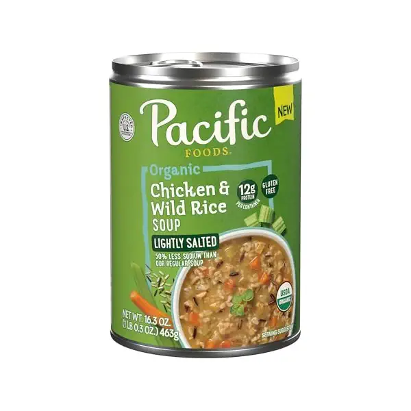 Organic Low Sodium Chicken & Wild Rice Soup, 16.3 OZ 1