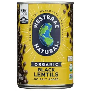 Organic Black Lentils, 15 OZ