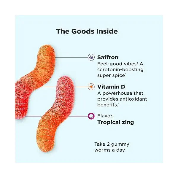 Hello Happy Gummy Worms, 60 CT 2