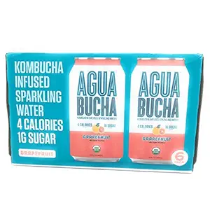 Organic Grapefruit Kombucha Infused Water 6 Pack, 12 FZ