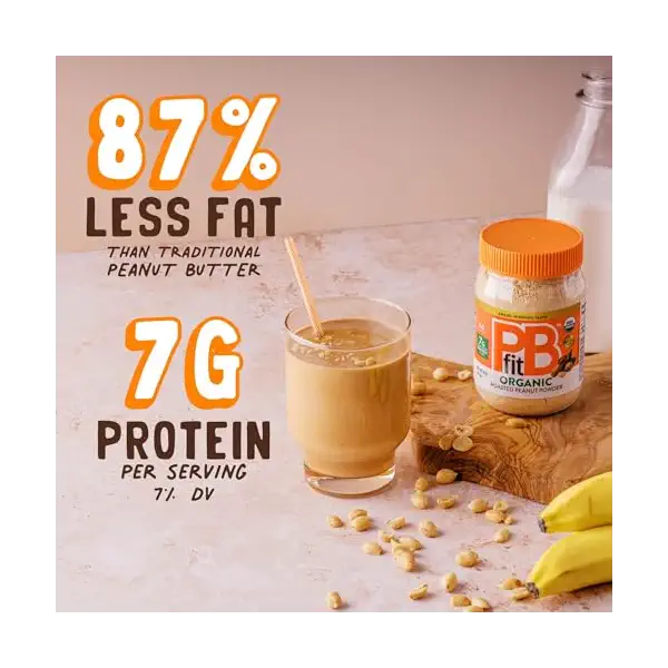 Organic Peanut Butter Powder, 8 OZ 4