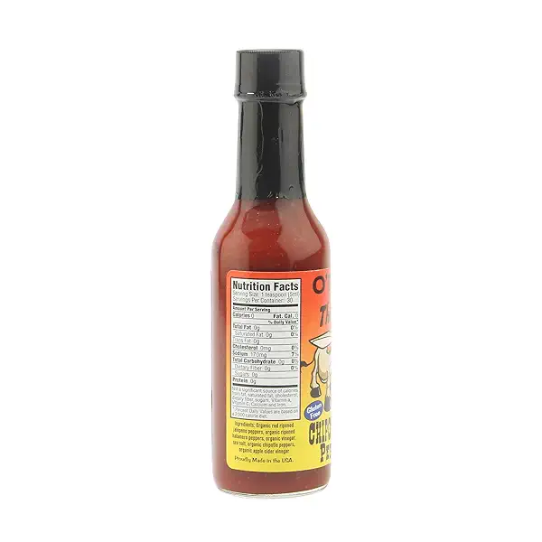 Organic Chipotle Habanero Pepper Sauce, 5 fl oz 2