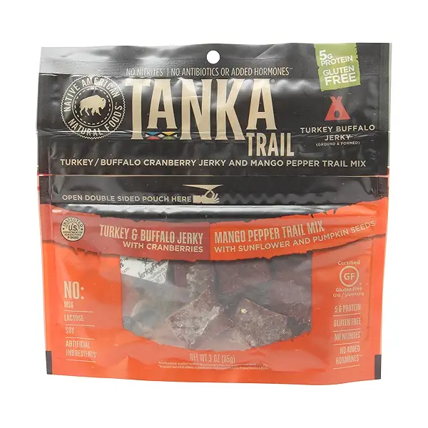 Turkey & Buffalo Cranberry Jerky With Mango Pepper Trail Mix, 3 oz 1