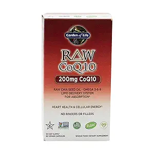 Raw CoQ10, 60 vegan capsules