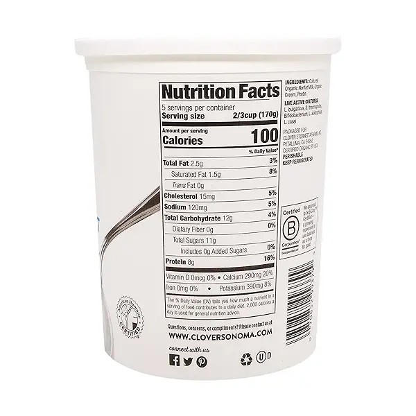 Organic Plain Low Fat Yogurt 2