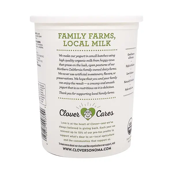 Organic Plain Low Fat Yogurt 4