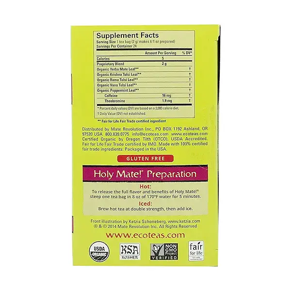 Organic 100 Holy Mate, 1.7 oz 2