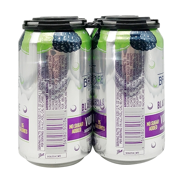 Blackberry Lime Vodka Soda 4pk Cans at Whole Foods Market