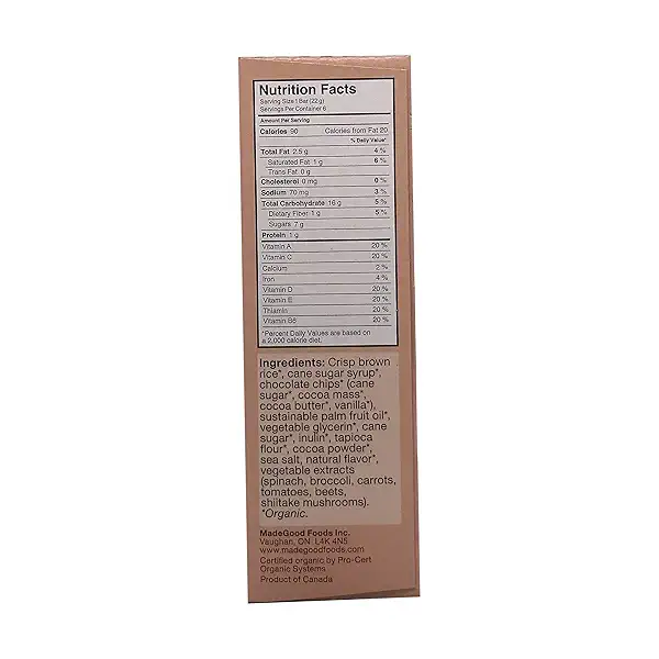 Organic Crispy Chocolate Squares, 4.68 oz 2