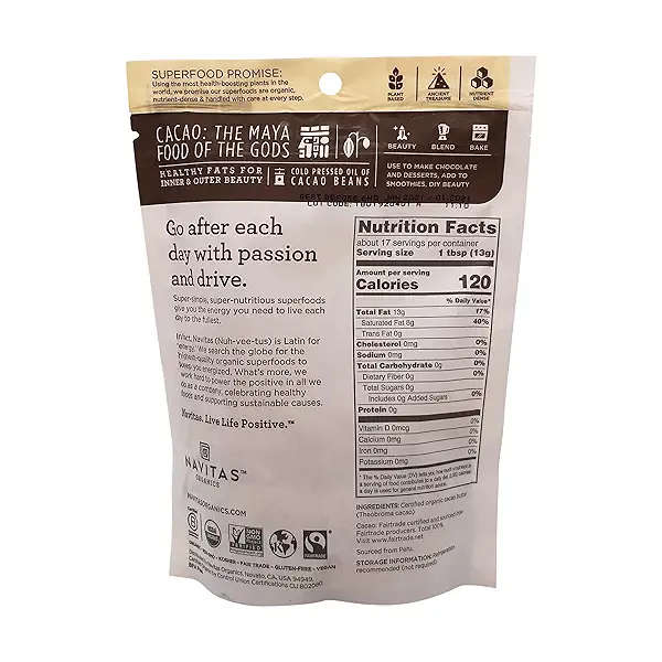 Organic Cacao Butter, 8 oz at Whole Foods Market