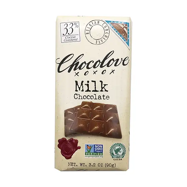 Pure Milk Chocolate 33% Cocoa Bar, 3.2 oz 1