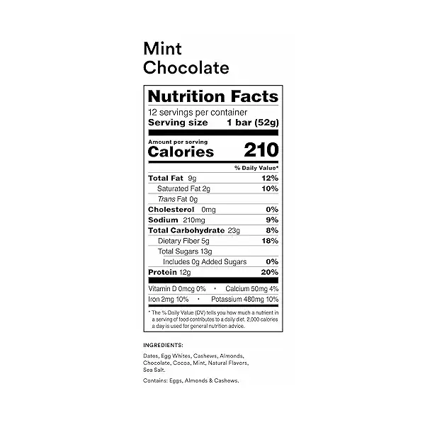 Mint Chocolate Protein Bar, 1 each at Whole Foods Market