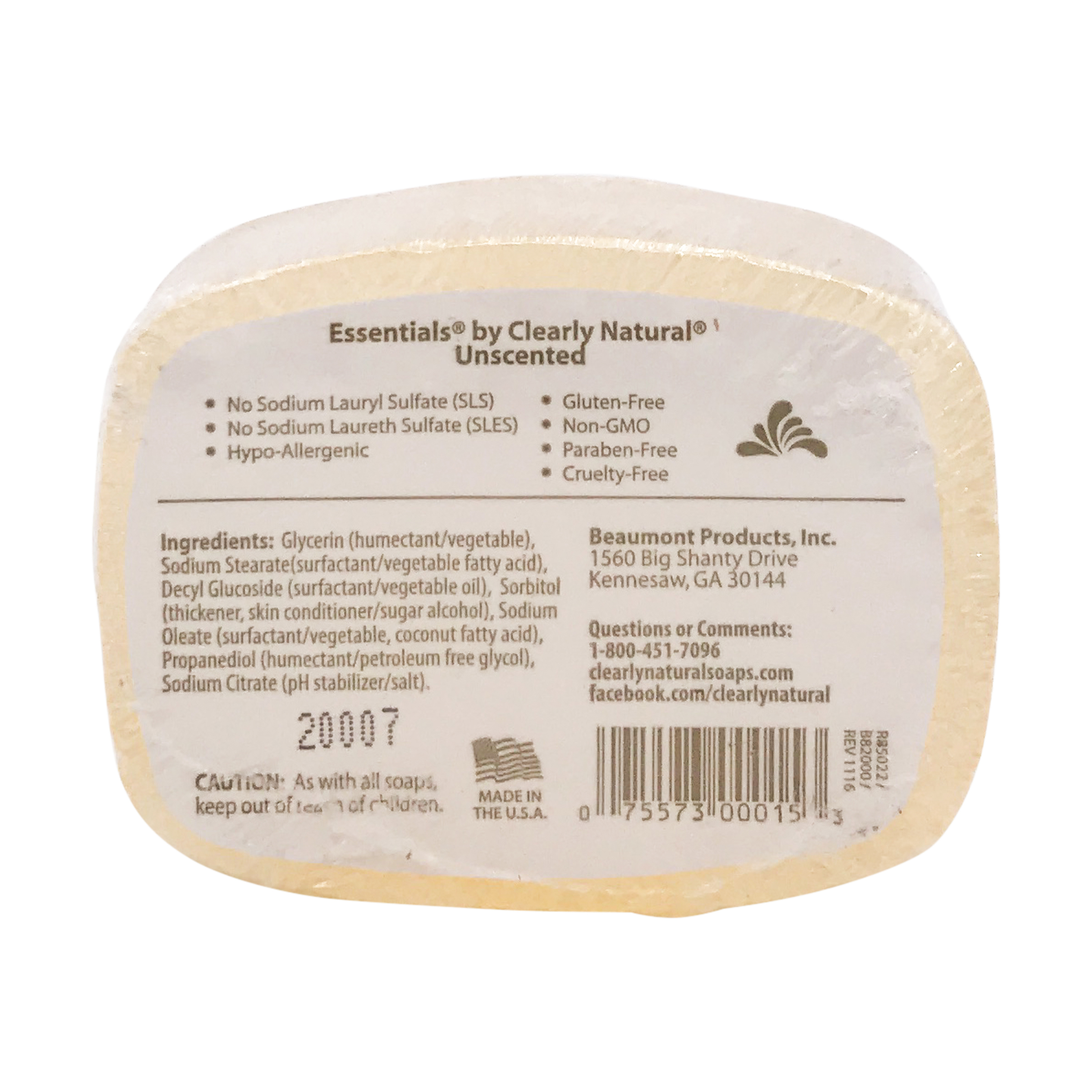 Clearly Unscented Soap Bar, 4 oz at Whole Foods Market
