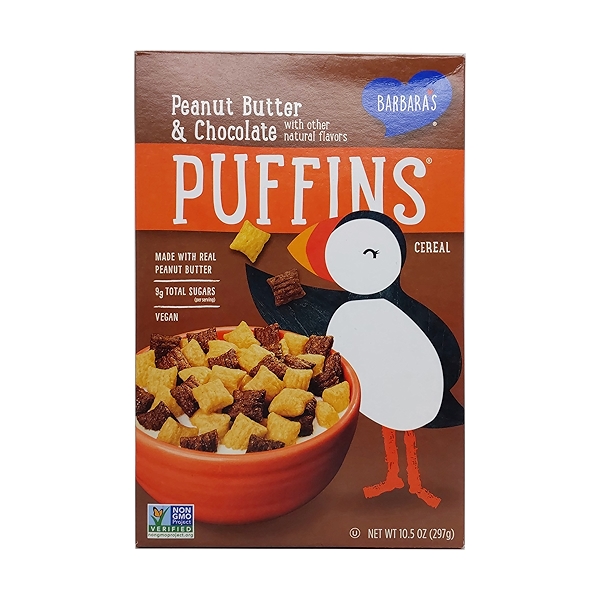 Peanut Butter & Chocolate Puffins Cereal, 10.5 oz at Whole Foods Market