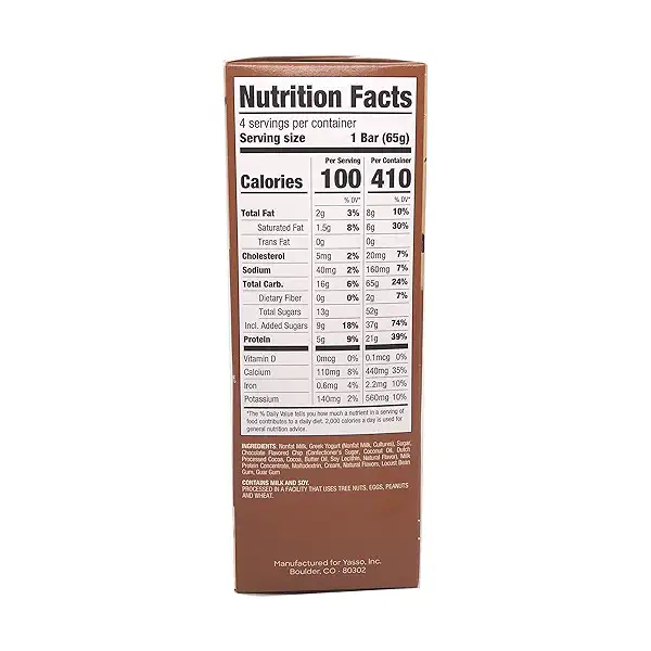 Coffee Chocolate Chip Frozen Greek Yogurt Bars, 14 fl oz 2