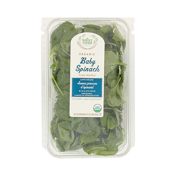 Organic Packaged Salads, Baby Spinach (TripleWashed) at Whole Foods Market