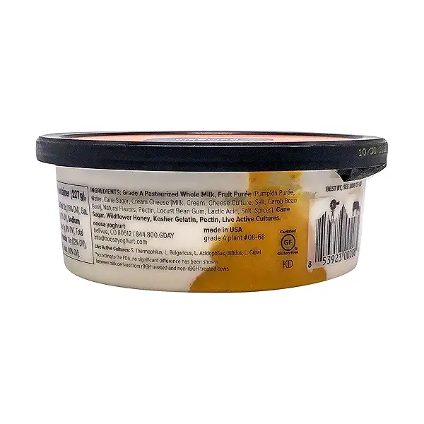 Pumpkin Yogurt, 8 oz 3