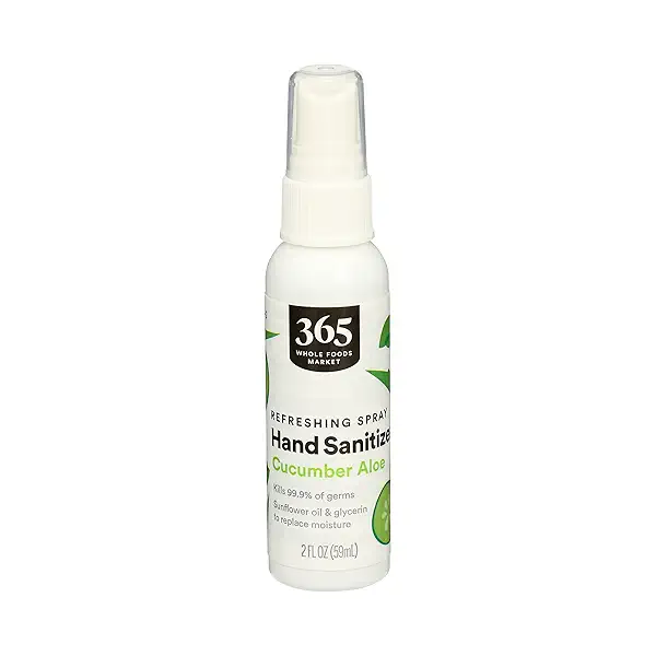 Hand Sanitizer, Refreshing Spray - Cucumber Aloe, 2 fl oz 1